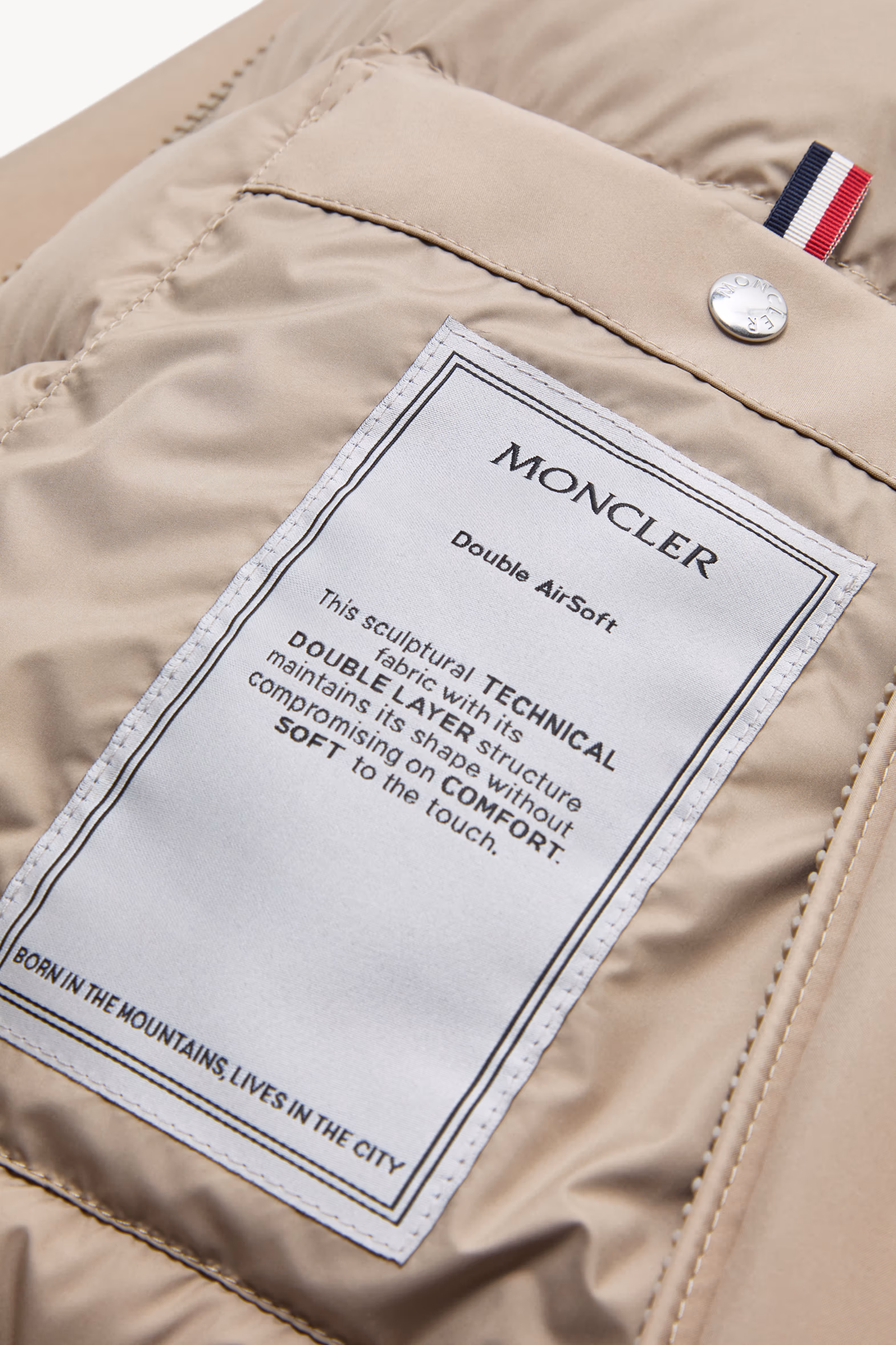 Luserna Short Down Jacket Men Beige Moncler 8